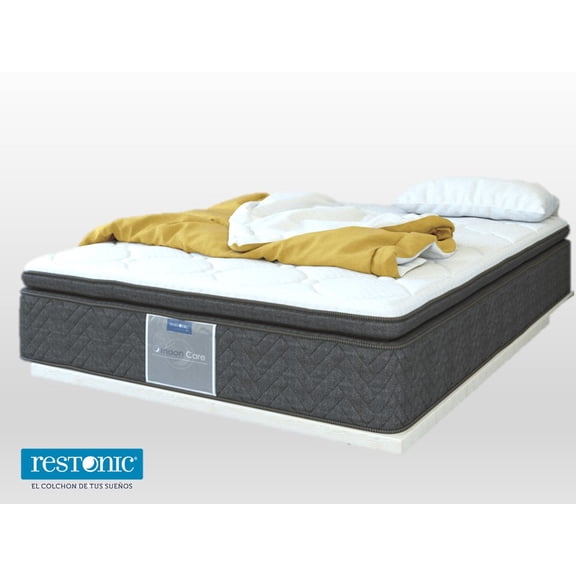Colchón Queen Size End Ortopédico Restonic Anti micro despertares e Hipoalergénico Linea Leyen