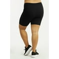thumbnail image 5 of TheLovely Women & Plus Size (S-3XL) High Waist Workout 15" Length Running Biker Shorts with Wide Wastband, 5 of 6