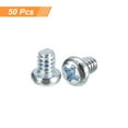 thumbnail image 3 of #6 32x3/16" Pan Head Phillips Machine Screws, 50 Pack Zinc Plated Carbon Steel Cross Head Screws, 3 of 5