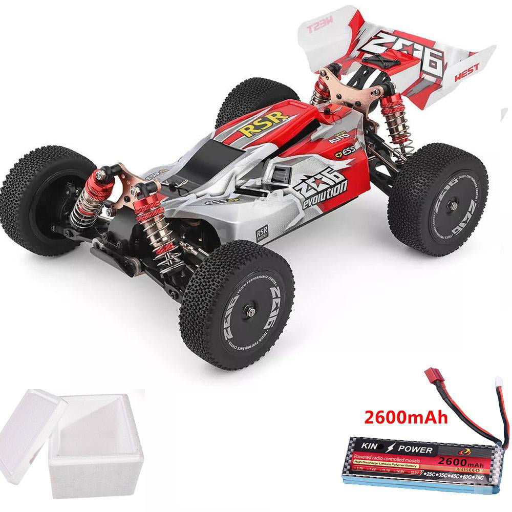 Wltoys 144001 1/14 2.4G 4WD High Speed Racing RC Car 60km/h Upgraded Battery 7.4 