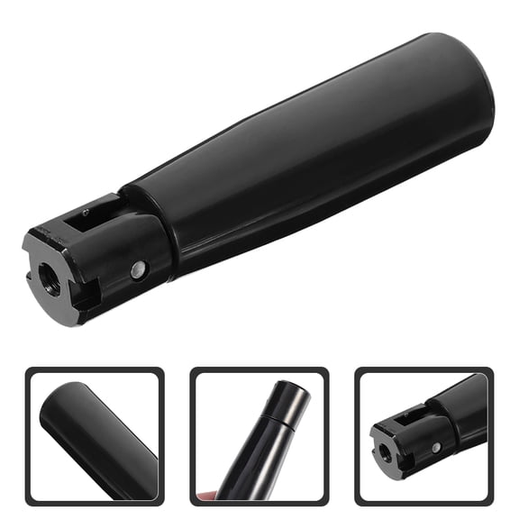 STOBOK Machine Handwheel Handle Foldable Revolving Grip Black Column Structure