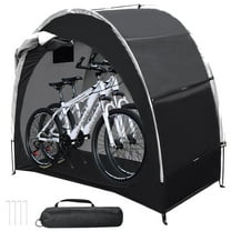 Henotion Bike Storage Tent with 210D Oxford Fabric PU4000 Waterproof,Heavy-Duty Bike Shelter for 2-3 Bikes Motorcycles Lawn Mowers,Outdoor Bike Shed Cover for Backyard Garage Camping Tools
