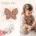 thumbnail image 3 of 10PCS Mini Butterfly Hair Clips, 2" Hair Bow Pins Colorful Butterfly Hair Barrettes Wedding Hair Accessories for Baby Girls Women Cosplaying Party Decor Back to School Outfit, 3 of 6