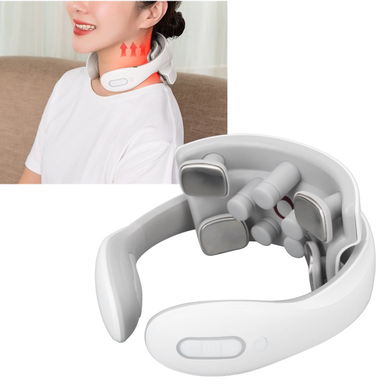 Cervical Vertebra Massage Device, Smart Heating Neck Massager Electric  Pluse Pain Relief For Shoulder Head