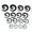 Black, variant on 16Pcs/Set Spiral Taper Flesh Tunnel Ear Stretcher Expander Stretching Plug Sn S+-Black