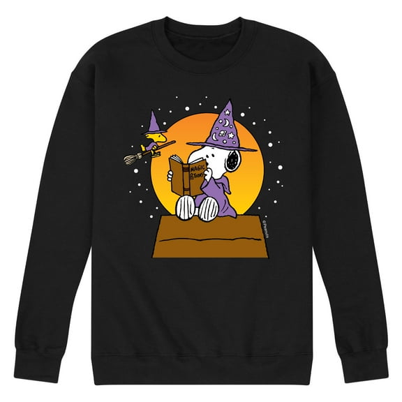 Peanuts - Sorcerer Snoopy Woodstock - Men's Crew Neck Fleece Pullover