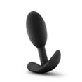 thumbnail image 4 of Blush Anal Adventures Platinum Silicone Vibra Slim Plug Small - Black, 4 of 8
