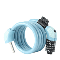 thumbnail image 2 of Blue 5-Digit Combination Bike Lock with LED Light, 1.2m Thickened Steel Cable Anti-Theft Lock, Zinc Alloy Weatherproof Wheel Lock with Auto-Lock & Mounting Bracket, Cycling Gear for Mountain Bikes,, 2 of 7