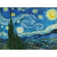 thumbnail image 2 of Van Gogh, Vincent 18x15 Gold Ornate Wood Framed with Double Matting Museum Art Print Titled - The Starry Night, 2 of 4