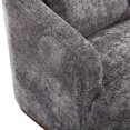 thumbnail image 3 of Swivel Barrel Chair, Comfy Round Accent Sofa Chair for Living Room, 360 Degree Swivel Barrel Club Chair, Leisure Arm Chair for Nursery, Hotel, Bedroom, Office, Lounge (Gray), 3 of 5