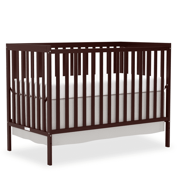 Goldzone 5-in-1 Convertible Crib, Non-Toxic Finishes, Espresso