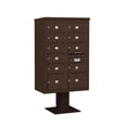 thumbnail image 5 of Salsbury Industries Pedestal Mounted 11 Units 12 Door Front Load 4C Horizontal Cluster Box Unit, 5 of 6