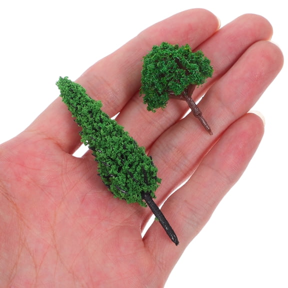 DRAFIDEEP 40pcs Model Trees Miniature Assorted Color Plastic For Exhibitions And Teaching DIY Projects