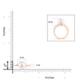 thumbnail image 4 of Angara Solitaire Japanese Akoya Cultured Pearl Bypass Ring in 14K Rose Gold for Women | June Birthstone Jewelry for Her, 4 of 8