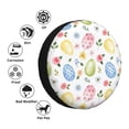 thumbnail image 4 of Wukai Housse de Pneu de Rechange Imprimée Œuf de Pâques3 pour Remorque RV, Imperméable PVC Cuir Synthétique Housse de Roue pour Camion, Remorque, RV, SUV, Campeur-17 Pouces, 4 of 6