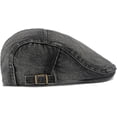 thumbnail image 4 of Newsboy Cap for Men Adjustable Flat Ivy Gatsby Cabbie Driving Hat Breathable Denim Cotton Golf Cap, 4 of 7
