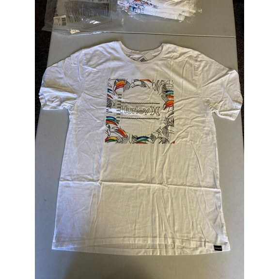 Hurley Men's Everyday Washed Toucan Aviary T-Shirt in White-Small