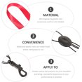thumbnail image 3 of QUMIIRITY Sangle de Cou pour Clarinette Réglable Rouge Durable Soulage la Pression du Cou Lot de 1, 3 of 7