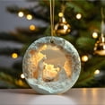 thumbnail image 4 of Boovnll Nativity Ornaments, Christmas Nativity Scene Ornaments Round Acrylic Christmas Tree Decorations for Xmas Tree, Home, Office, Hanging Ornament, Religious Gifts, Christmas Decorations, 4 of 7