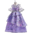 thumbnail image 3 of Princess Dress Girls Ruffle Tutu Dress Ball Gown Encanto Isabela Princess Cosplay Costume, 3 of 5