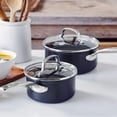 thumbnail image 2 of GreenPan Chatham Black Ceramic Nonstick 1-Quart and 2-Quart Saucepan Set with Lids, 2 of 4