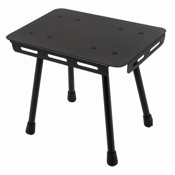 2 in 1 Portable Foldable Table & Stool Combo, Aluminum Alloy Outdoor Table for Camping, Picnic, Beach, BBQ, Fishing,1 x camping 1 x storage bag,As Shown