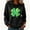 Black, variant on FDGIU ‌‌‌‌‌Women's Plus Size Saint Patrick's Day Sweatshirt - Oversized Green Shamrock Print Long Sleeve Pullover