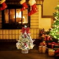 thumbnail image 4 of 2FT Mini Tabletop Christmas Tree with Timer Lights, Artificial Christmas Trees with 24 Pcs Ball Ornament Xmas Tree for Home Office Fireplace Christmas Ornaments, 4 of 5