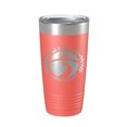 thumbnail image 1 of River Is My Happy Place Tumbler Travel Mug Insulated Laser Engraved Coffee Cup Birthday Float Trips Party Gift 20 oz Coral, 1 of 1