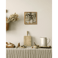 thumbnail image 5 of 10x10in Natural Framed Flower Framed Wall Art Vintage Classic Retro Floral and Lemons Bush Wall Prints Farmhouse Kitchen Bathroom Office Decor, 5 of 5