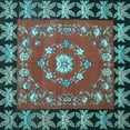 thumbnail image 1 of Ahgly Company Indoor Square Persian Light Blue Traditional Area Rugs, 7' Square, 1 of 4