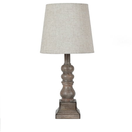 Conrad 18.5u0022 Distressed Brown Resin Table Lamp