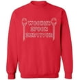 thumbnail image 2 of OXI Crewneck Sweatshirt - Wooden Spoon Survivor, Basic Casual Sweatshirts for Men's and Women Fleece Sweatshirt Long Sleeve - Red 3X-Large, 2 of 2