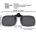 thumbnail image 1 of Clip On Sunglasses Polarized Sunglasses to Clip onto Eyeglasses Flip Up for Men and Women Set of Smoke and Silver Mirror Success Eyewear Success Eyewear, 1 of 2