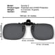 thumbnail image 1 of Clip On Sunglasses Polarized Sunglasses to Clip onto Eyeglasses Flip Up for Men and Women Set of Smoke and Silver Mirror Success Eyewear Success Eyewear, 1 of 2