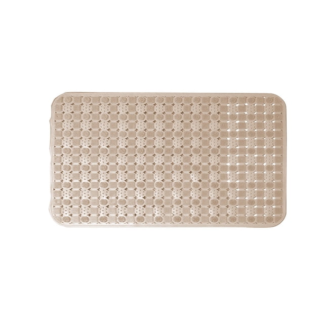 Vwrxbz Non Slip Bath Mat Shower Floor Pad with Massage Dots Waterproof Fast Dry Plastic Rug