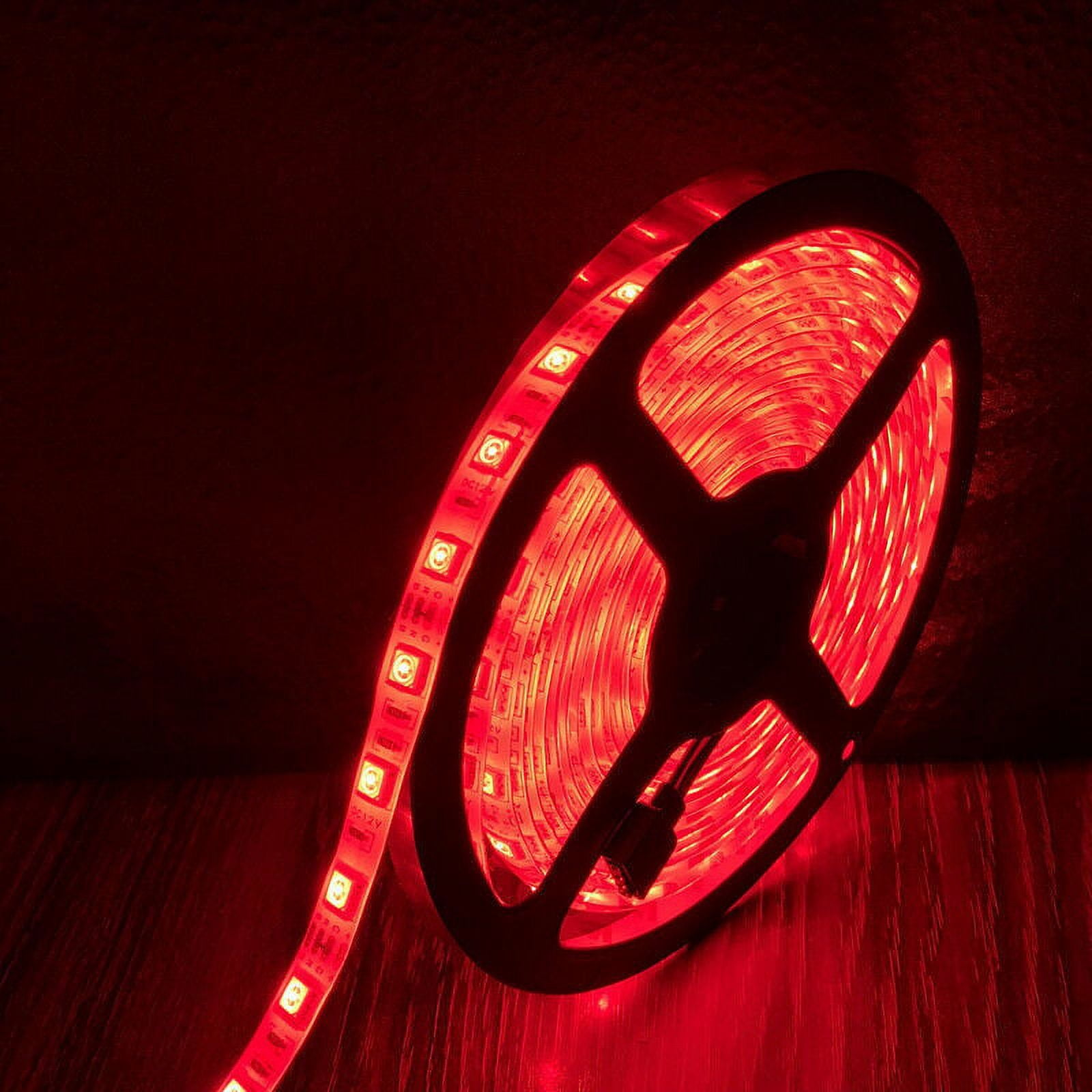 RGB LED Boat Light Deck Waterproof 12V Bow Trailer Pontoon Lights Strip Marine[Red,1pcs]