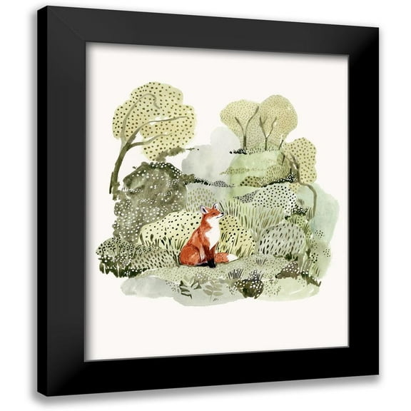 Borges, Victoria 12x14 Black Modern Framed Museum Art Print Titled - Fox Glen I