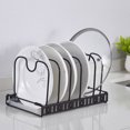 thumbnail image 3 of CAROOTU Portable Metal Iron Dish Stand Drain Removable Storage Rack Holder Home Kitchen Tool, 3 of 5