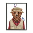 thumbnail image 2 of Stupell Industries Red Tartan Bear Camping Gear Small Birds Framed Wall Art, 11 x 14, Design by Rachel Nieman, 2 of 5