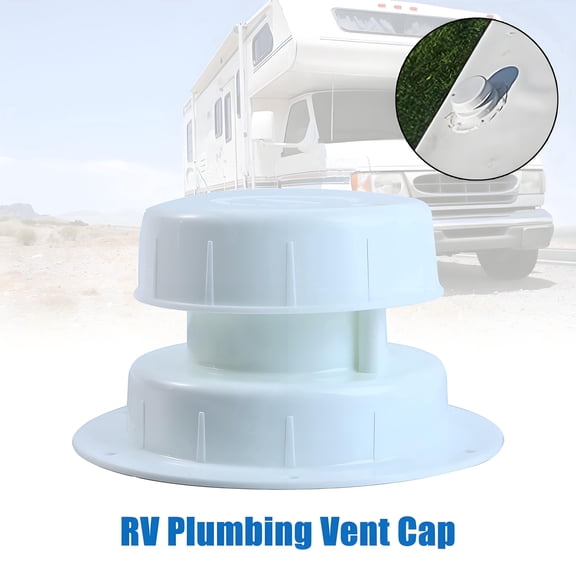 AUTOXBERT RV Plumbing Vent Cap Cover White for Trailer Camper Motorhome