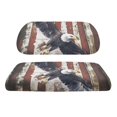thumbnail image 6 of Garronmavis Eagle American Flag Universal Golf Cart Seat Covers Polyester Stretch Fit Protects Against Sun UV Rays Damage Split Backrest Front Seat Cover Universal Fit, 6 of 6