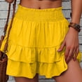 thumbnail image 1 of WILLBEST Pantalones Casuales de Mujer, Moda, Color Sólido, Pierna Ancha, Pantalones Cortos, Culottes Casuales para Uso Diario Mediana, 1 of 5