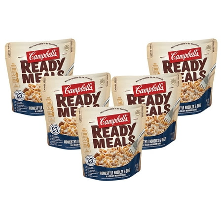 (5 Pack) Campbell's Ready Meals Homestyle Noodles & Beef, 9 (Best Price Meal Delivery)