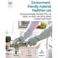 thumbnail image 3 of Städhandskar för hushållsbruk, återanvändbara diskhandskar, halkfria kökshandskar av livsmedelskvalitet (1 par), 3 of 4