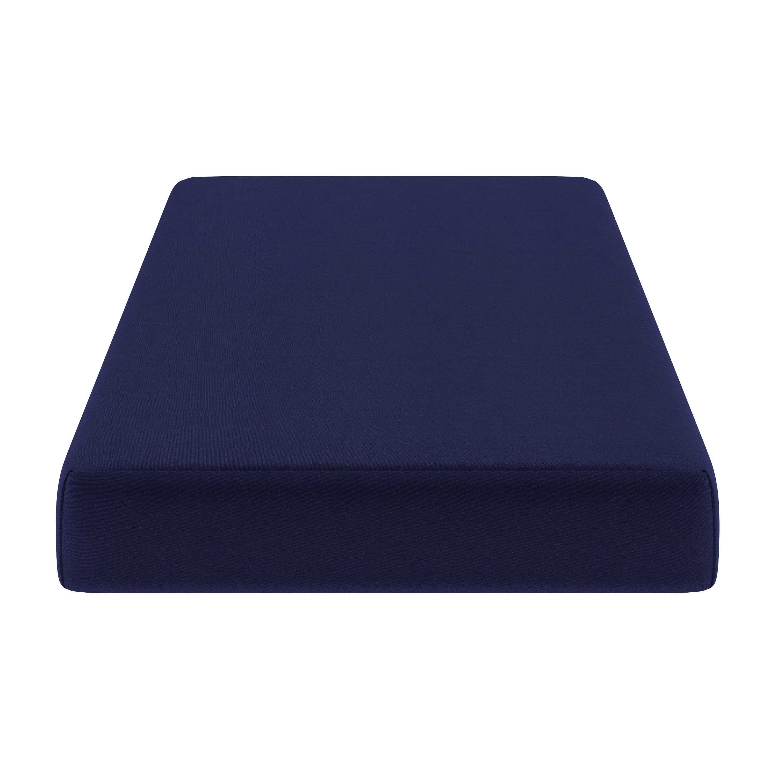 BizChair Liquid-Resistant Memory Foam 8" Twin XL Mattress with Removable Cover with Zipper in Blue