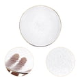 thumbnail image 2 of icolorfuled Japanese Style Glass Salad Plate with Golden Trim, 2 of 6