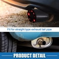 thumbnail image 4 of Exhaust Tip Tail Pipe with Red LED Lights Adjustable 1.4-2.2Inch Inlet 8.3Inch Length Stainless Steel, 4 of 6