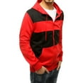thumbnail image 5 of Larisalt Zip Up Hoodie Men,Men's Sherpa-Lined Full-Zip Hooded Sweatshirt Red,XL, 5 of 5