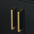 thumbnail image 6 of Ariel Hepburn 37 In. Right Offset Oval Sink Vanity With White Quartz Countertop In Black, 6 of 9